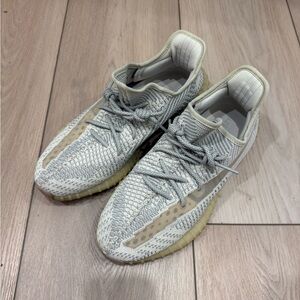 Adidas Yeezy 350 Gray and Cream Sneakers